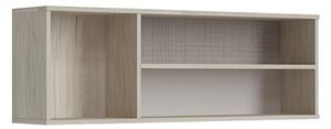 Danville Wooden Wall Shelf With 3 Open Compartment In Light Walnut