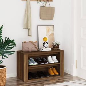 Culver Wooden Shoe Storage Rack In Brown Oak