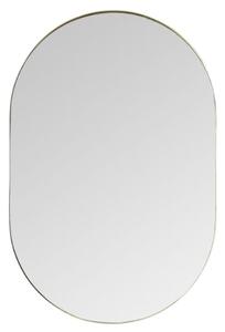 Hurstan Oval Wall Bedroom Mirror In Champagne Frame