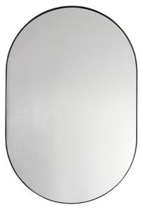 Hurstan Oval Wall Bedroom Mirror In Black Frame