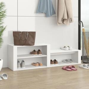 Barcelona Wooden Hallway Shoe Storage Rack In White