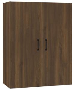 Albany Wooden Wall Storage Cabinet With 2 Doors In Brown Oak