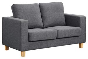 Caridad Linen Fabric 2 Seater Sofa In Dark Grey