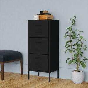 Jordan Steel Storage Cabinet With 3 Drawers In Black