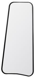 Koran Large Curved Bedroom Mirror In Black Frame