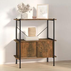 Perry Wooden 3-Tier Shelving Unit In Dark Brown