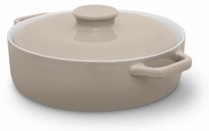 Nattura 23.5cm Shallow Casserole BEIGE