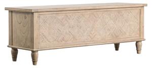 Mestiza Wooden Hallway Storage Seating Bench In Natural