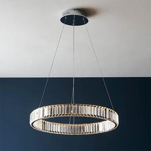 Craven LED Ring Ceiling Pendant Light In Polished Chrome