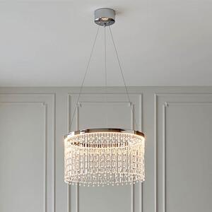 Cedar Clear Glass Ceiling Pendant Light In Polished Chrome