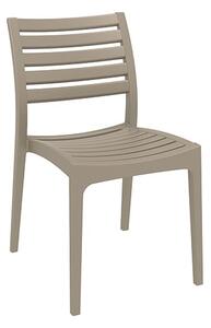 Albany Polypropylene And Glass Fiber Dining Chair In Taupe