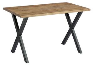 Hinton Small Solid Oak Dining Table In Rustic Antique Oak