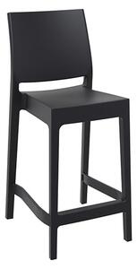 Mesa Polypropylene With Glass Fiber Bar Chair In Black