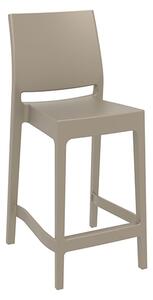 Mesa Polypropylene With Glass Fiber Bar Chair In Taupe