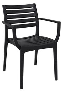 Alto Polypropylene With Glass Fiber Dining Chair In Black