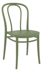 Victor Polypropylene With Glass Fiber Dining Chair In Green