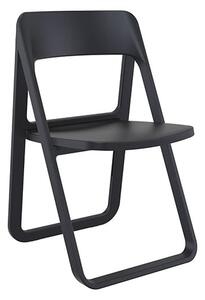 Durham Polypropylene Dining Chair In Black