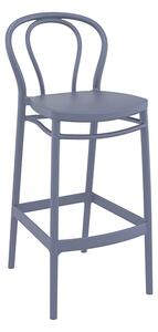 Victor Polypropylene With Glass Fiber Bar Chair In Dark Grey