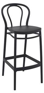 Victor Polypropylene With Glass Fiber Bar Chair In Black