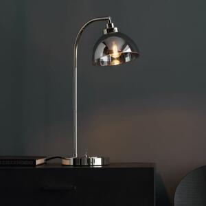 Caspar Steel Table Lamp In Nickel