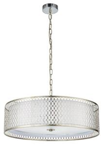 Cordero Round Pendant Light In Satin Nickel