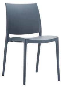 Mesa Polypropylene With Glass Fiber Dining Chair In Dark Grey