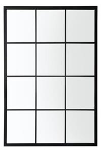 Dorland Window Pane Style Wall Mirror In Black Frame