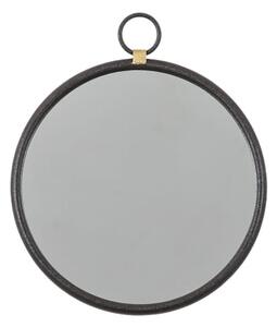 Belfast Small Round Wall Mirror With Black Metal Frame