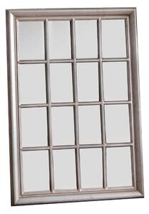 Avondale Wall Mirror With Wooden Frame In Antique Silver