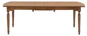 Madisen Rectangular Wooden Extending Dining Table In Peroba