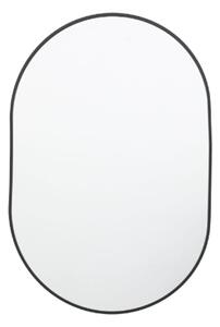 Yareli Small Oval Wall Mirror In Black Frame