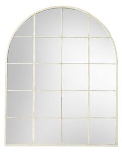 Helena Arch Window Style Wall Mirror In Soft White