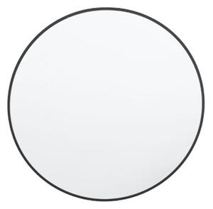 Yareli Round Wall Mirror In Black Frame