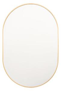 Yareli Small Oval Wall Mirror In Gold Frame