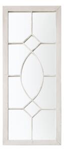 Chetham Window Design Wall Mirror In White Frame