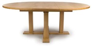 Magna Round Extending Wooden Dining Table In Oak