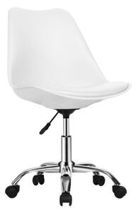 Regis Moulded Swivel Home And Office Chair In White