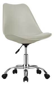 Regis Moulded Swivel Home And Office Chair In Grey