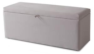 Bradenton Velvet Blanket Box In Champagne