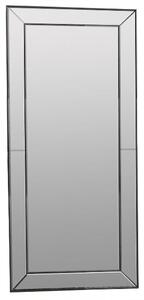 Raddle Rectangular Leaner Mirror In Silver Frame