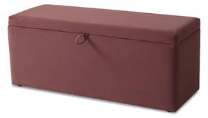 Bradenton Velvet Blanket Box In Blush