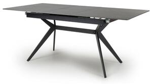 Tarsus Ceramic Extending Dining Table With Metal Legs In Grey