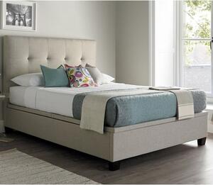 Williston Pendle Fabric Ottoman Double Bed In Oatmeal