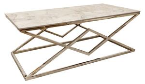 Vestal Sintered Stone Top Coffee Table In Stomach Ash Grey