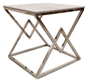 Vestal Sintered Stone Top Lamp Table In Stomach Ash Grey