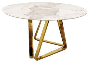 Novato Round Sintered Stone Top Dining Table In Pandora