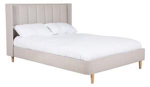 Allegro Fabric Double Bed In Cashmere