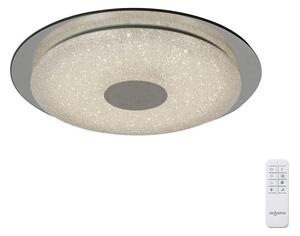 Mantra M5929 Virgin LED Tuneable Flush Ceiling Light In Chrome, Crystal And Silver