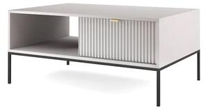 Napa Wooden Coffee Table With 1 Drawer In Matt Grey