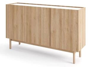 Belton Wooden Sideboard Large With 3 Doors In Riviera Oak